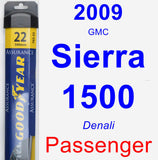 Passenger Wiper Blade for 2009 GMC Sierra 1500 - Assurance