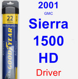 Driver Wiper Blade for 2001 GMC Sierra 1500 HD - Assurance