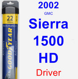 Driver Wiper Blade for 2002 GMC Sierra 1500 HD - Assurance