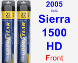 Front Wiper Blade Pack for 2005 GMC Sierra 1500 HD - Assurance