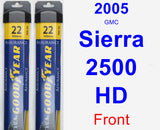 Front Wiper Blade Pack for 2005 GMC Sierra 2500 HD - Assurance