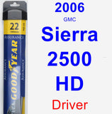 Driver Wiper Blade for 2006 GMC Sierra 2500 HD - Assurance