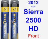 Front Wiper Blade Pack for 2012 GMC Sierra 2500 HD - Assurance