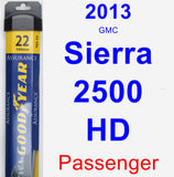 Passenger Wiper Blade for 2013 GMC Sierra 2500 HD - Assurance