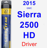 Driver Wiper Blade for 2015 GMC Sierra 2500 HD - Assurance