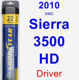 Driver Wiper Blade for 2010 GMC Sierra 3500 HD - Assurance