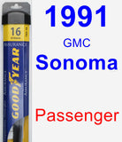 Passenger Wiper Blade for 1991 GMC Sonoma - Assurance