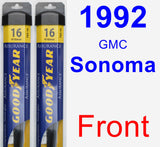 Front Wiper Blade Pack for 1992 GMC Sonoma - Assurance