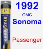 Passenger Wiper Blade for 1992 GMC Sonoma - Assurance