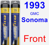 Front Wiper Blade Pack for 1993 GMC Sonoma - Assurance