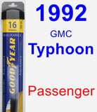 Passenger Wiper Blade for 1992 GMC Typhoon - Assurance