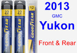 Front & Rear Wiper Blade Pack for 2013 GMC Yukon - Assurance