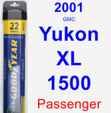Passenger Wiper Blade for 2001 GMC Yukon XL 1500 - Assurance