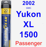 Passenger Wiper Blade for 2002 GMC Yukon XL 1500 - Assurance