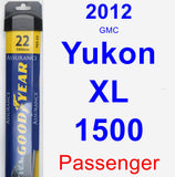 Passenger Wiper Blade for 2012 GMC Yukon XL 1500 - Assurance