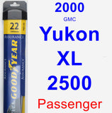Passenger Wiper Blade for 2000 GMC Yukon XL 2500 - Assurance
