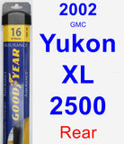 Rear Wiper Blade for 2002 GMC Yukon XL 2500 - Assurance