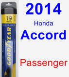 Passenger Wiper Blade for 2014 Honda Accord - Assurance