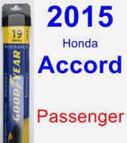 Passenger Wiper Blade for 2015 Honda Accord - Assurance