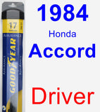 Driver Wiper Blade for 1984 Honda Accord - Assurance