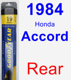 Rear Wiper Blade for 1984 Honda Accord - Assurance