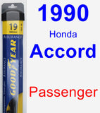 Passenger Wiper Blade for 1990 Honda Accord - Assurance