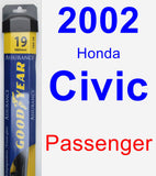 Passenger Wiper Blade for 2002 Honda Civic - Assurance