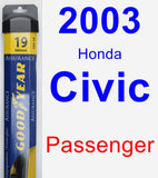 Passenger Wiper Blade for 2003 Honda Civic - Assurance