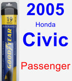 Passenger Wiper Blade for 2005 Honda Civic - Assurance