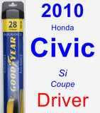 Driver Wiper Blade for 2010 Honda Civic - Assurance