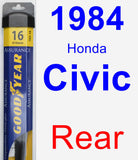 Rear Wiper Blade for 1984 Honda Civic - Assurance