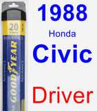 Driver Wiper Blade for 1988 Honda Civic - Assurance