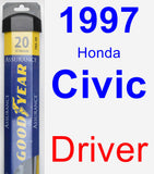 Driver Wiper Blade for 1997 Honda Civic - Assurance