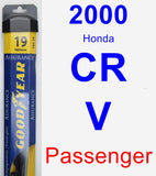 Passenger Wiper Blade for 2000 Honda CR-V - Assurance