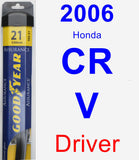 Driver Wiper Blade for 2006 Honda CR-V - Assurance