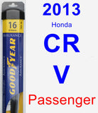 Passenger Wiper Blade for 2013 Honda CR-V - Assurance