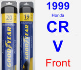 Front Wiper Blade Pack for 1999 Honda CR-V - Assurance