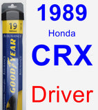 Driver Wiper Blade for 1989 Honda CRX - Assurance