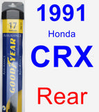 Rear Wiper Blade for 1991 Honda CRX - Assurance