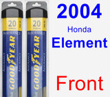 Front Wiper Blade Pack for 2004 Honda Element - Assurance