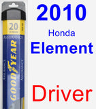 Driver Wiper Blade for 2010 Honda Element - Assurance