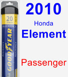 Passenger Wiper Blade for 2010 Honda Element - Assurance