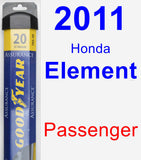 Passenger Wiper Blade for 2011 Honda Element - Assurance