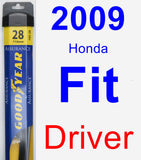 Driver Wiper Blade for 2009 Honda Fit - Assurance