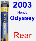 Rear Wiper Blade for 2003 Honda Odyssey - Assurance