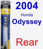 Rear Wiper Blade for 2004 Honda Odyssey - Assurance