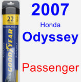 Passenger Wiper Blade for 2007 Honda Odyssey - Assurance