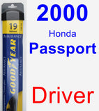 Driver Wiper Blade for 2000 Honda Passport - Assurance