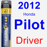 Driver Wiper Blade for 2012 Honda Pilot - Assurance