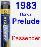 Passenger Wiper Blade for 1983 Honda Prelude - Assurance